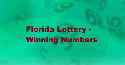 check fla lottery winning numbers.